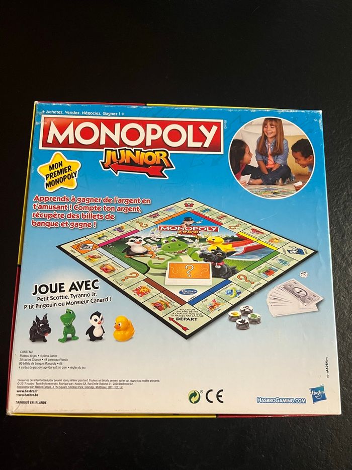 🎲 Monopoly Junior – Hasbro – Jeu complet dès 5 ans - photo numéro 4
