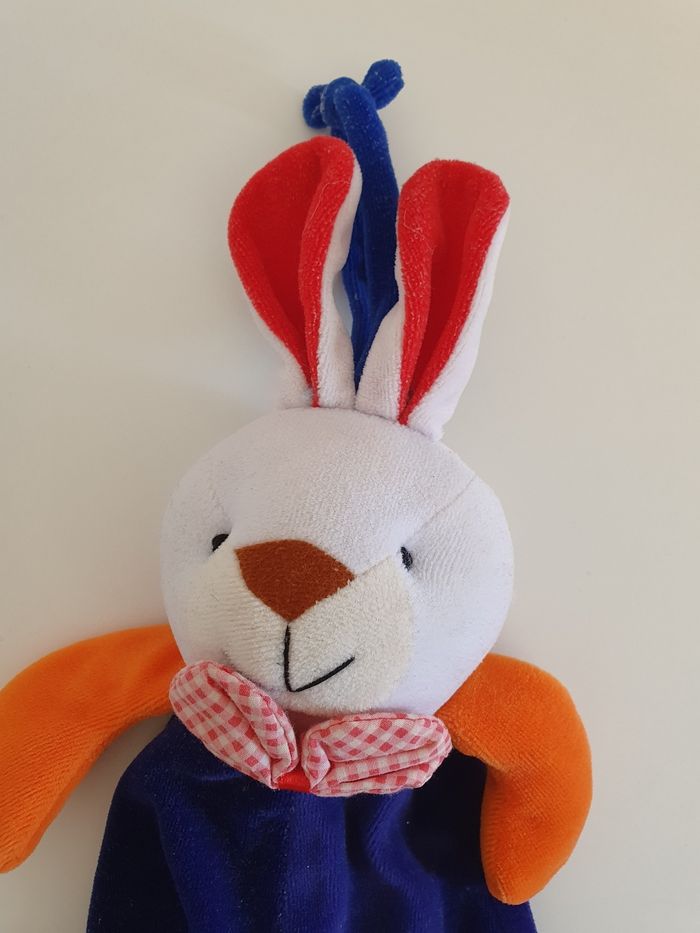 Peluche lapin coloré - photo numéro 2