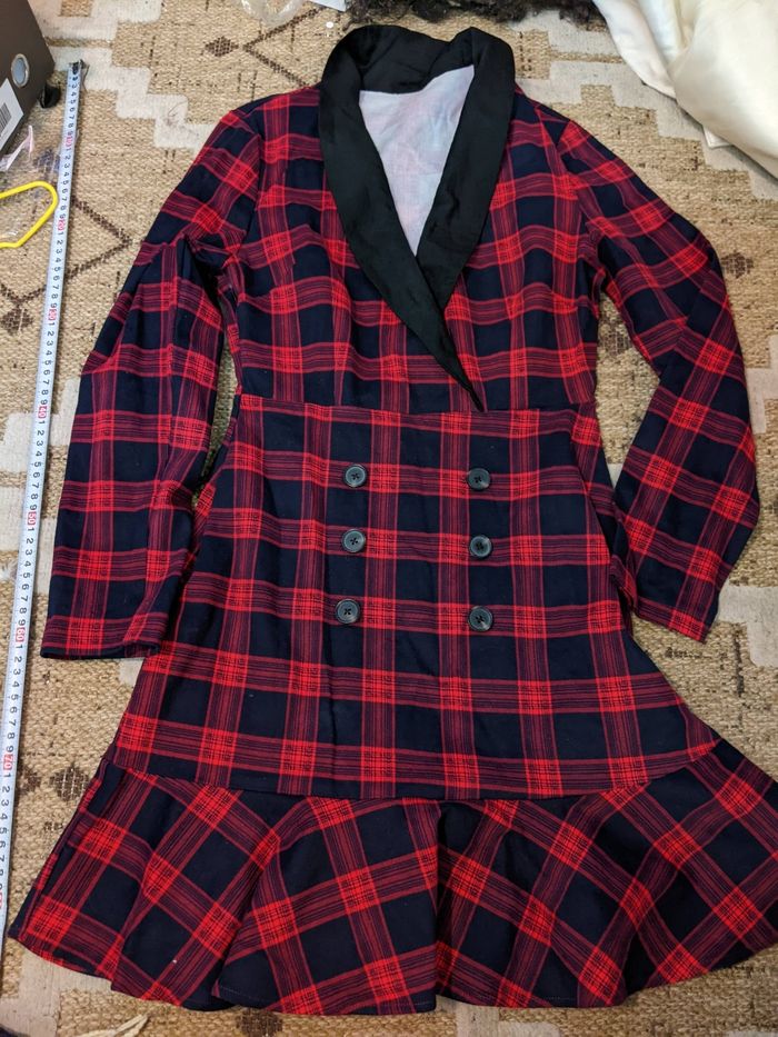 Robe ete neuve carreaux ms collections taille 36 - photo numéro 2