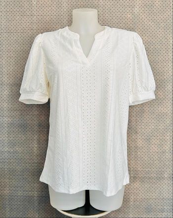 T-shirt à manches courtes blanc taille L 