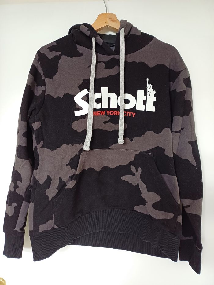 Sweat à capuche schott taille M