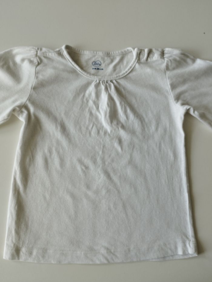 Tee shirt manches longues fille 24 mois