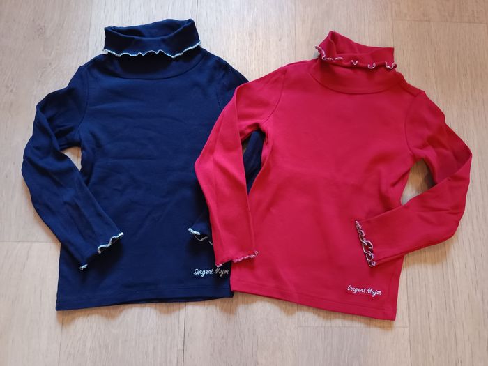 Lot de 2 cols roulés