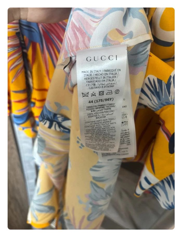 Chemise Gucci unisexe hawaïenne taille xs/s - photo numéro 8