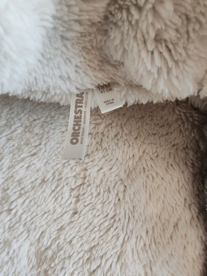 Gilet veste manteau polaire molletonné ourson - photo numéro 2