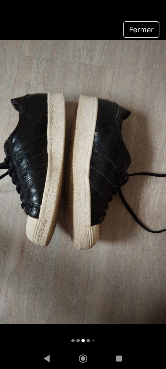 Baskets adidas cuir - photo numéro 2