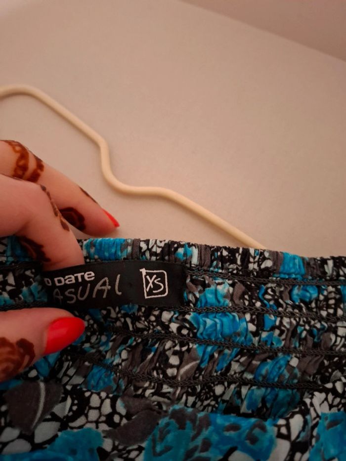 Mini robe bustier à motifs Blind Date taille XS 34 - photo numéro 8