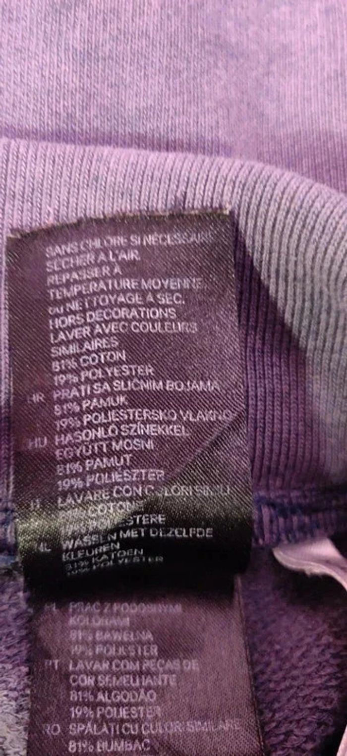 Short molleton marine et vert anis H&M 7/8 ans - photo numéro 4