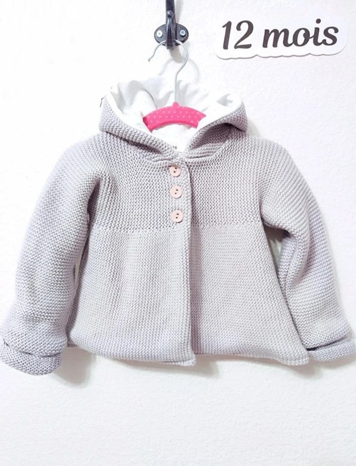 Gilet veste manteau bébé fille taille 12 mois Marèse - photo numéro 2