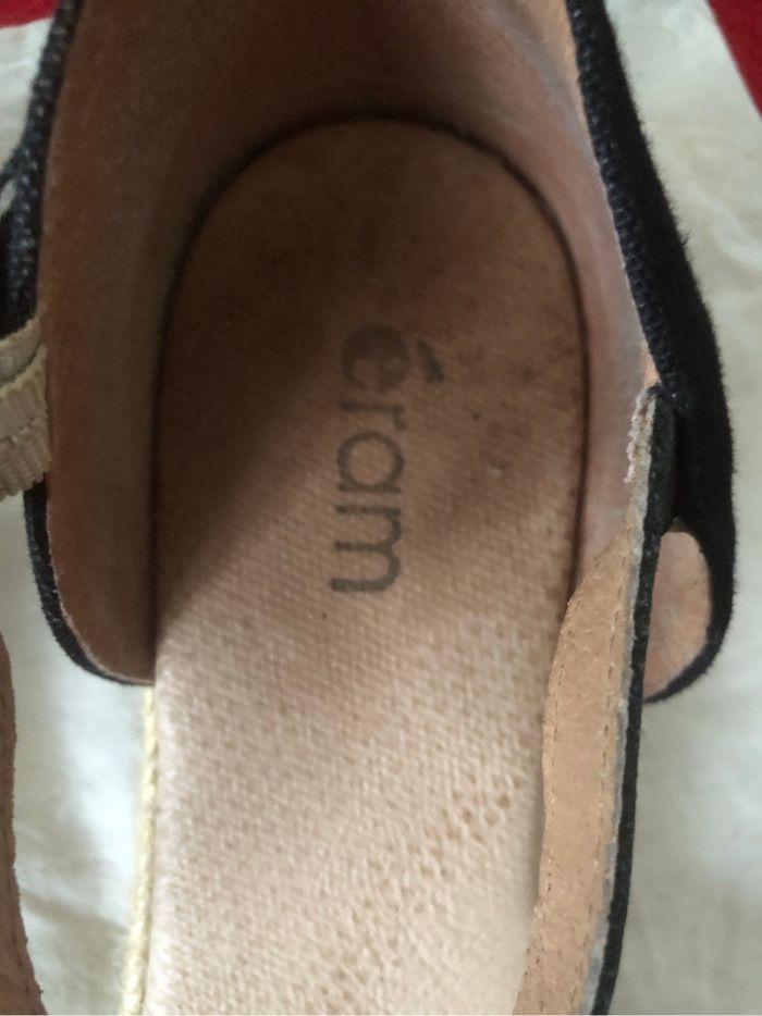 Espadrilles à talons noires taille 40 - photo numéro 4