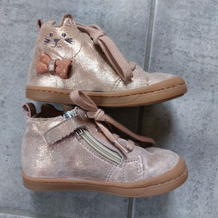 Chaussures shoopom rose doré pointure - photo numéro 2