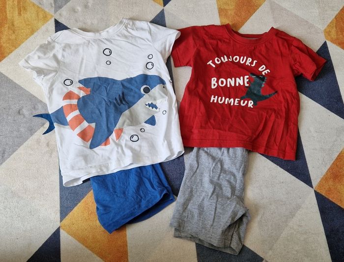 2 pyjaShorts 4 et 5 ans