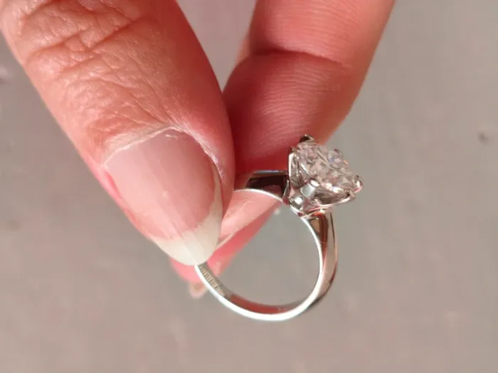Bague solitaire en argent - photo numéro 6