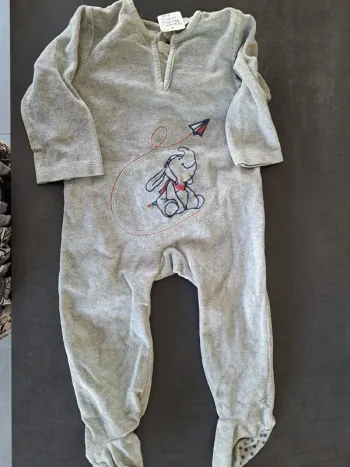 pyjama noukies gris éléphant