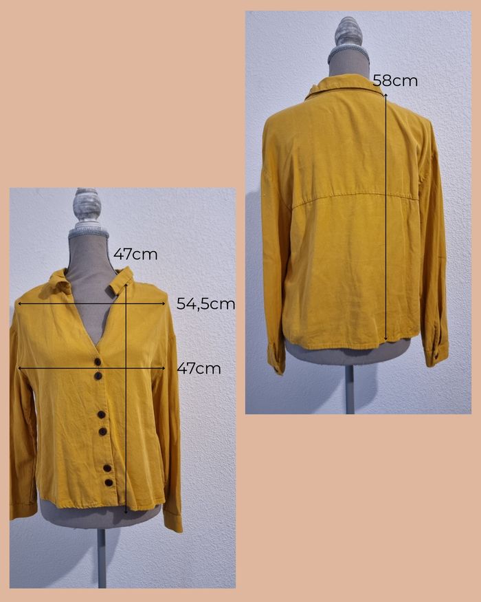 Chemise moutarde Zara - photo numéro 6