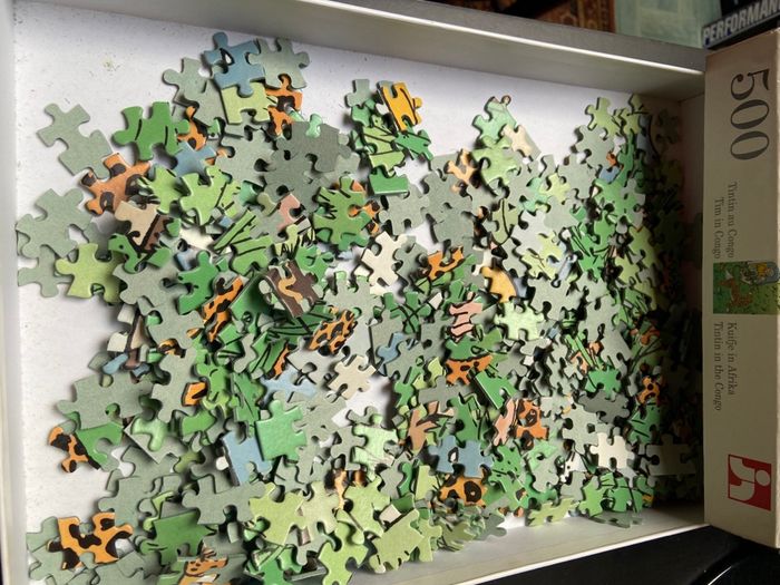 Puzzle 500 pièces Tintin au Congo - photo numéro 2