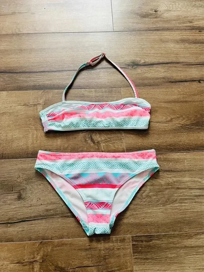 Maillot de bain fille 2 pièces 8/10 ans