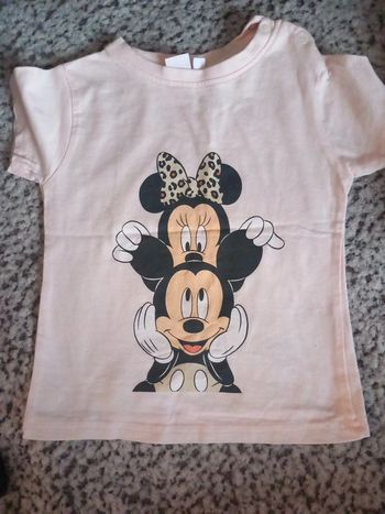 T-shirt disney minnie mickey zeeman taille 86cm
