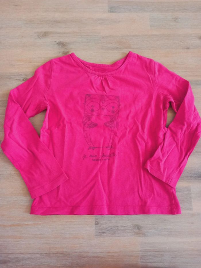 T-shirt manches longues rose – Sergent Major – 5 ans