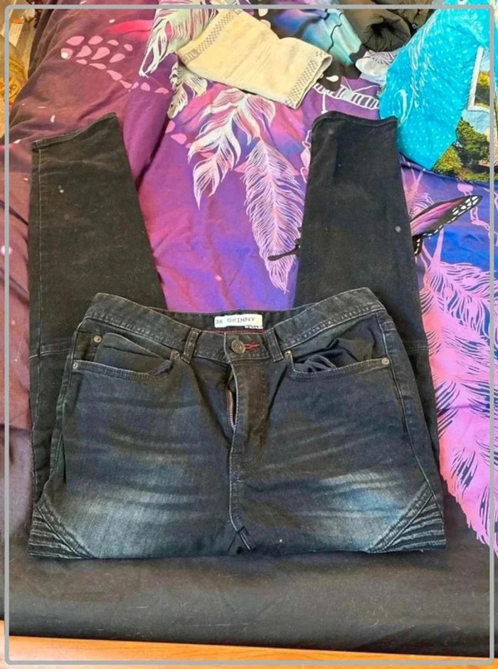 Jeans homme skinny taille 38 marque kiabi - photo numéro 3
