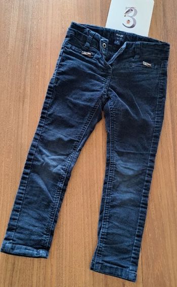 Jean slim en velours bleu marine _ 3 ans 98 cm _ kiabi