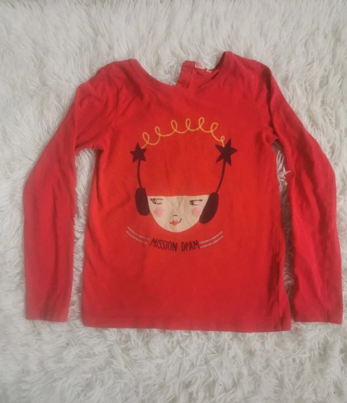 T-shirt manches longues dpam 8 ans