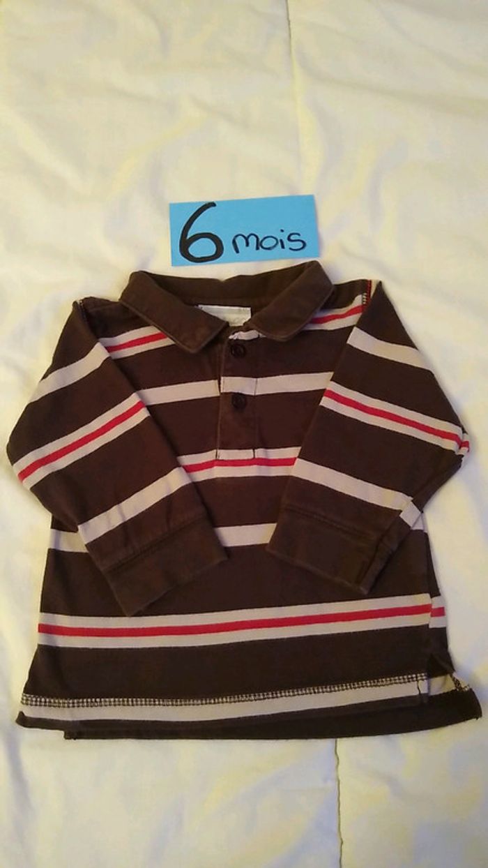 Polo manches longues 6 M