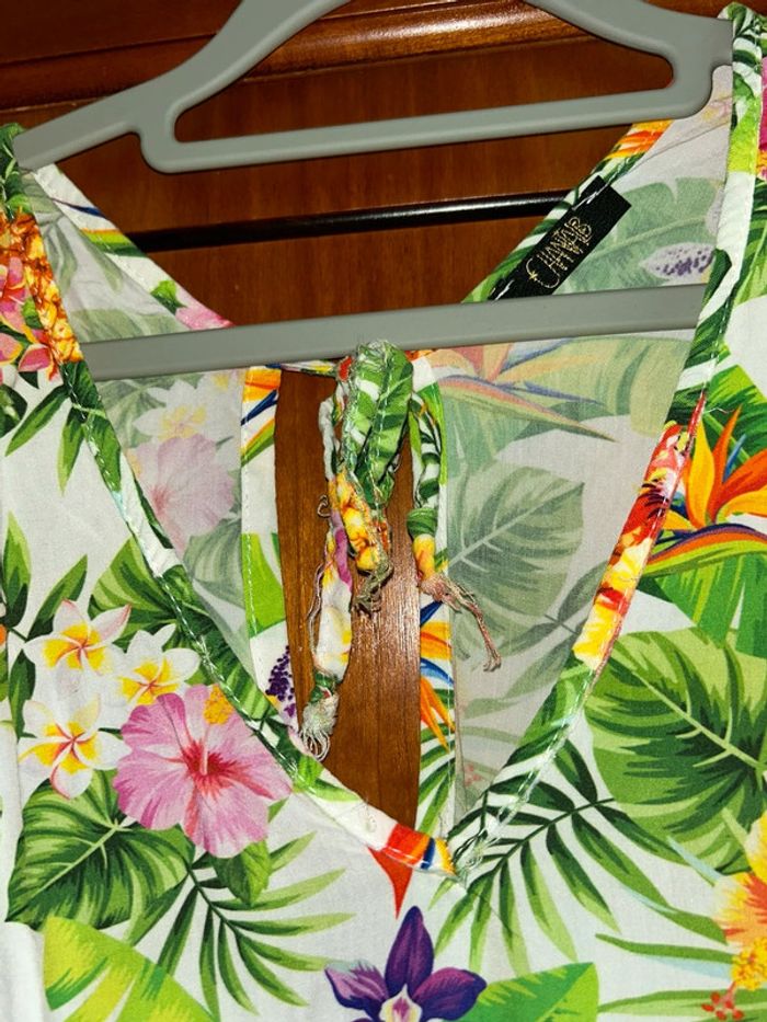 Robe fleurie été Chantal B taille unique - photo numéro 2