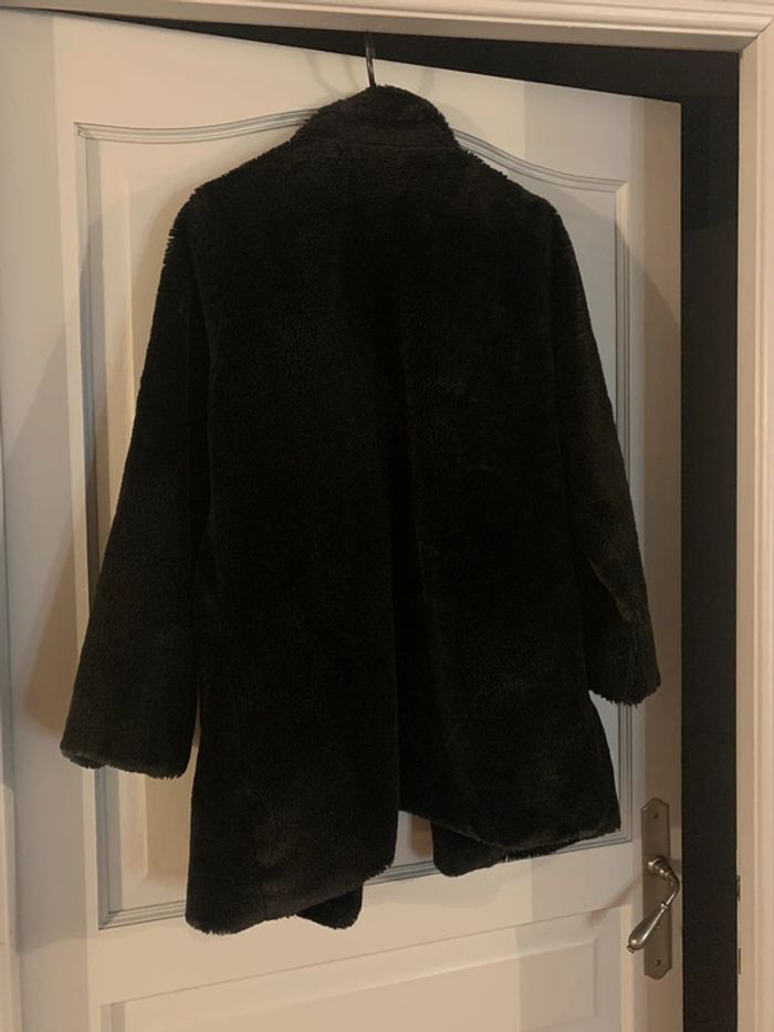 Manteau d’hiver / Fausse fourrure noire - photo numéro 5