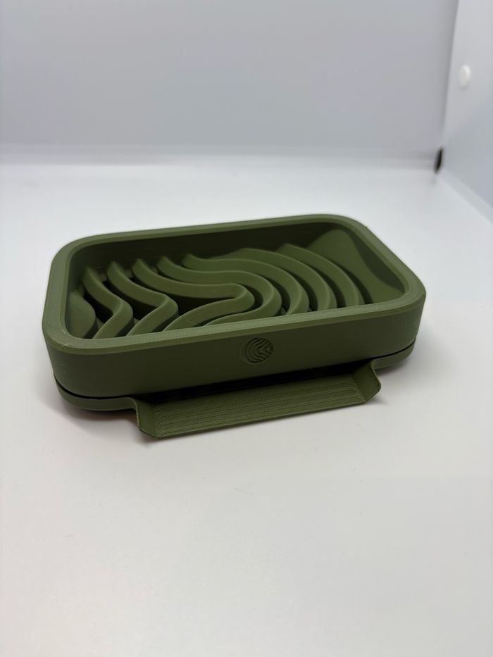 Porte savon couleur vert mate