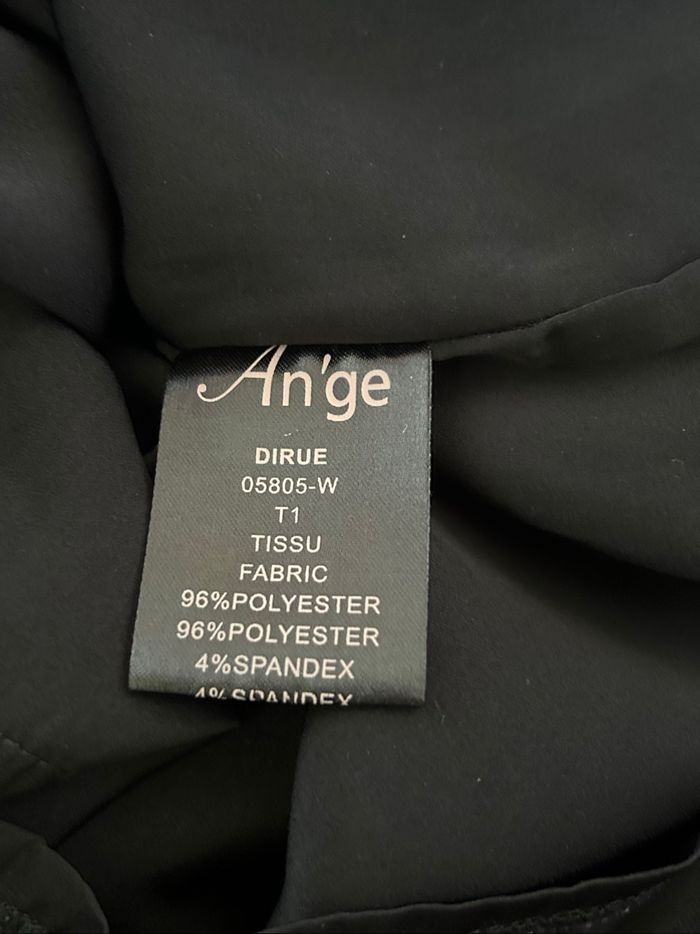 Robe noire et beige à manches courtes An’ge taille 1 jamais portée - photo numéro 10