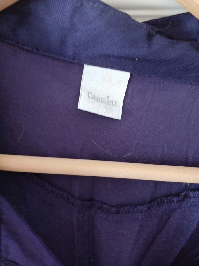 Chemise longue violette taille 44 - photo numéro 3