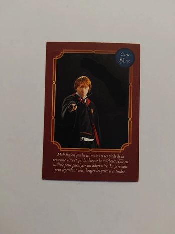 🃏 Carte Harry Potter (Auchan) - Wizarding World - Carte magique 81/90