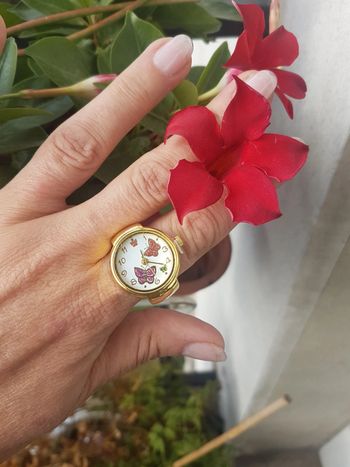 Bague montre papillons