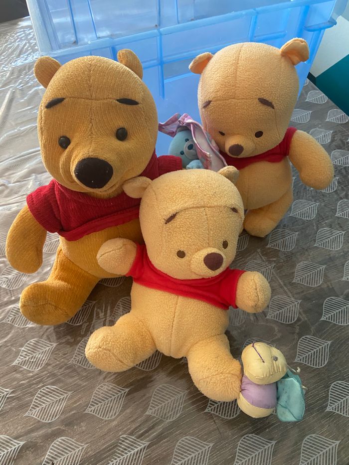 3 peluches Winnie l ourson