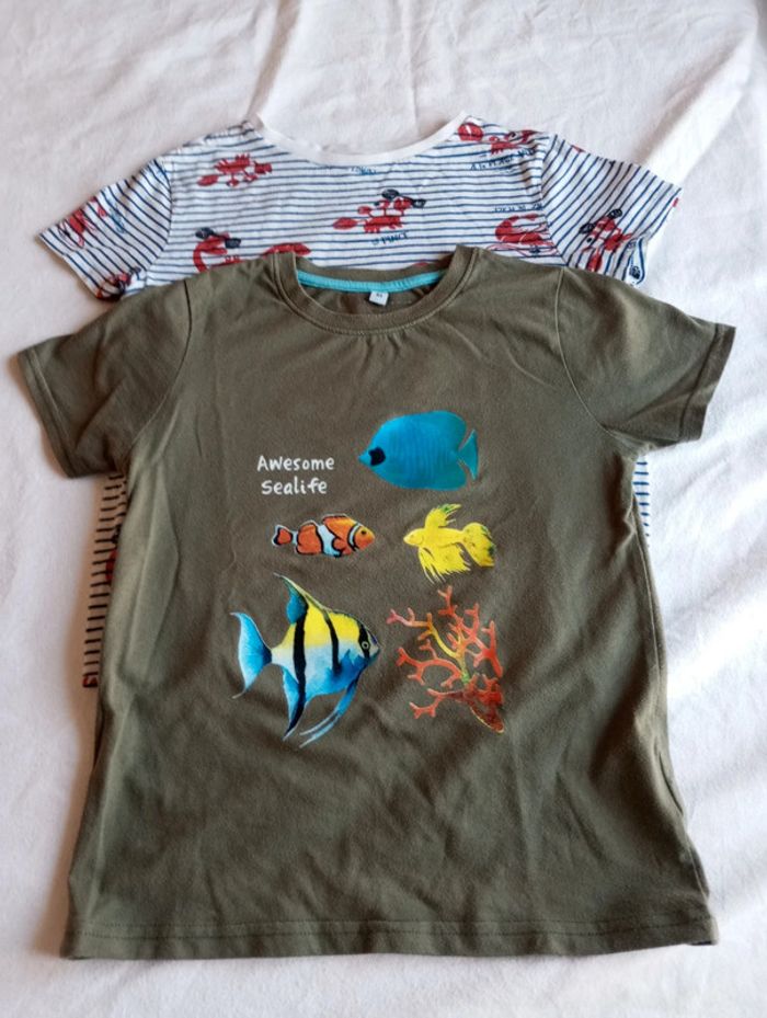 Lot de 2 Tee shirt. De taille 8/10ans