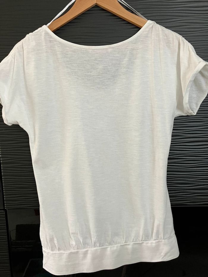 T shirt blanc Camaïeu taille 1 - photo numéro 2
