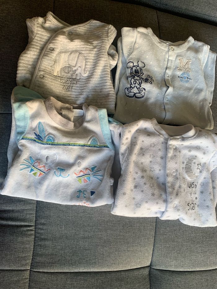 Lot de 4 pyjamas naissance garçon