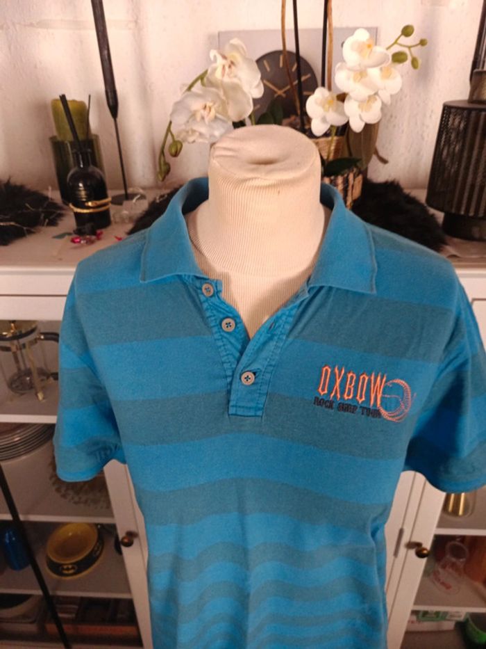 Polo Oxbow vintage homme taille L - photo numéro 3