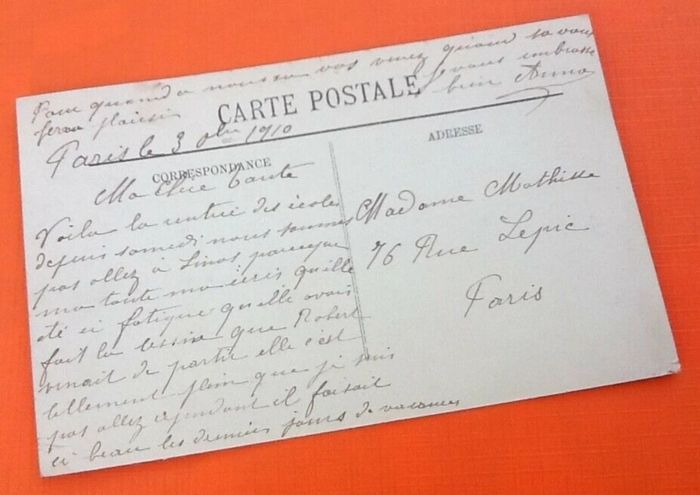 Carte postale ancienne Aviation Nouvel appareil Henri Farman - photo numéro 3