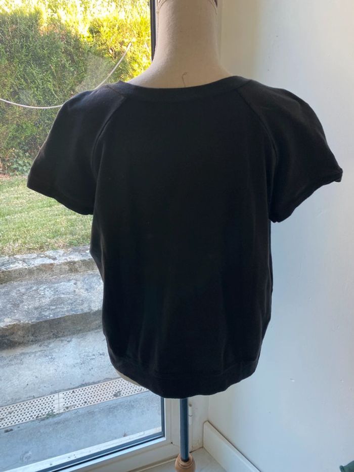 Top façon sweat noir sinequanone taille 3 - photo numéro 3