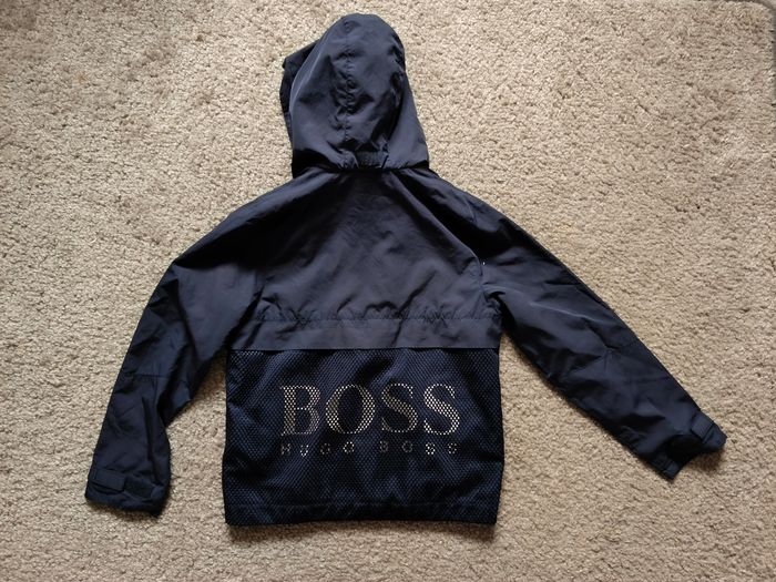 Coupe vent bleu marine Hugo Boss taille 8 ans - photo numéro 4