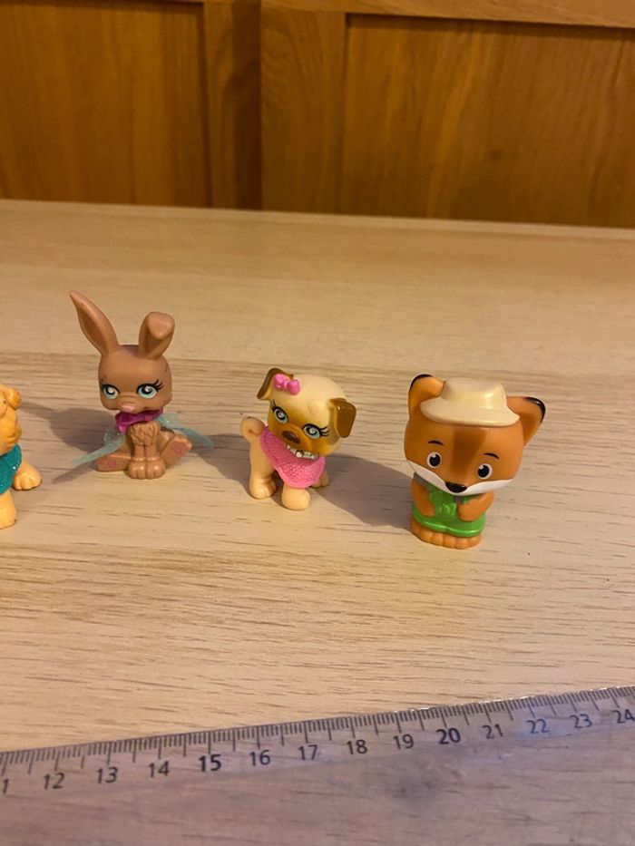 Figurines jouets Polly pocket littlest pet shop LPS poisson klorofil chien dog lapin rabbit Mattel - photo numéro 4