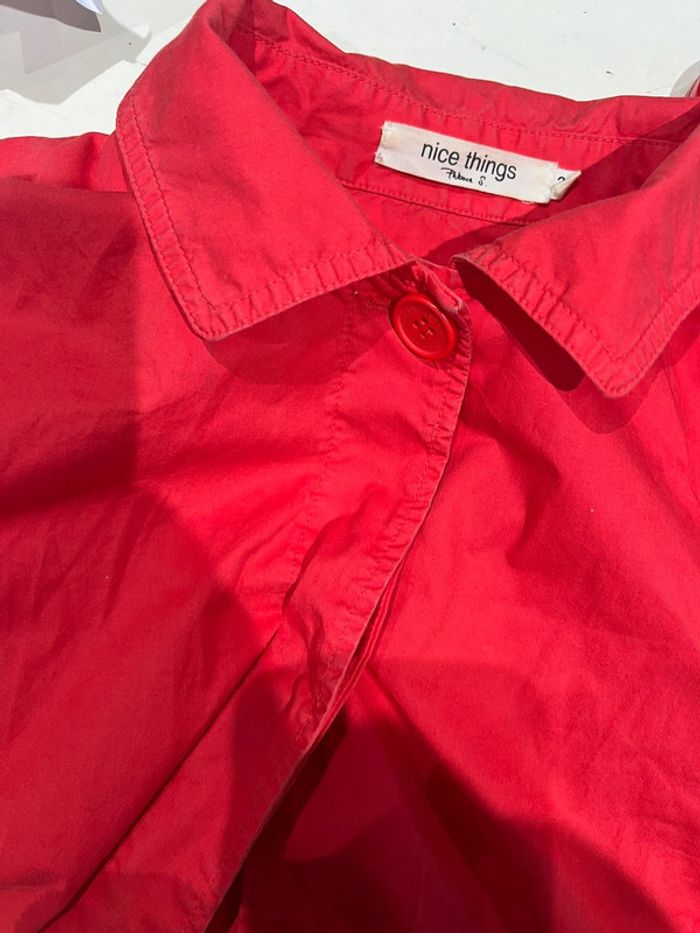 Nice things trench coat sans capuche Rouge taille S - photo numéro 8