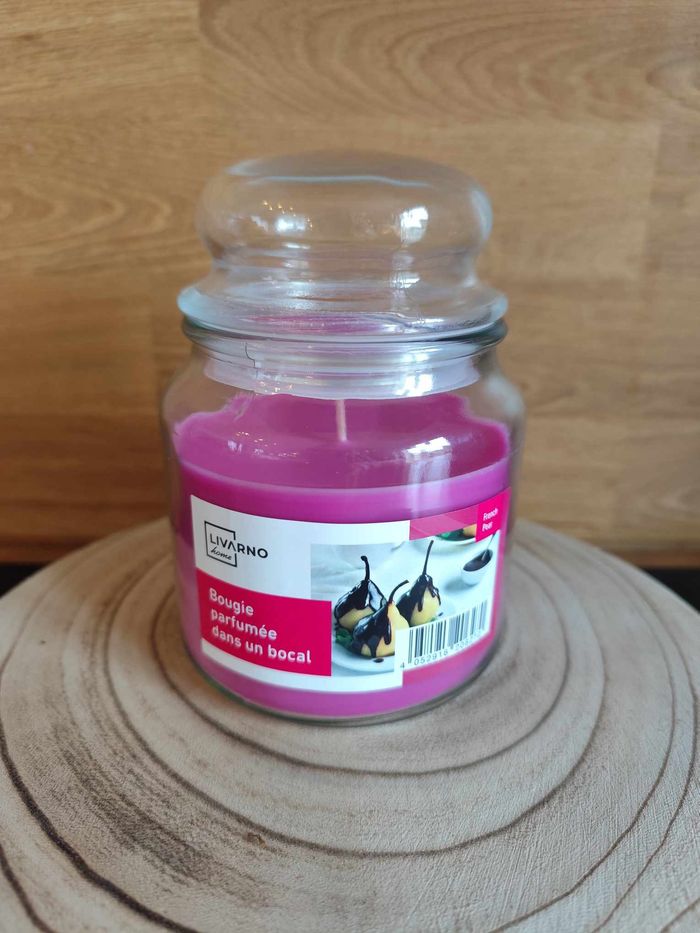 Bougie parfumée Livarno , parfum poire , neuve