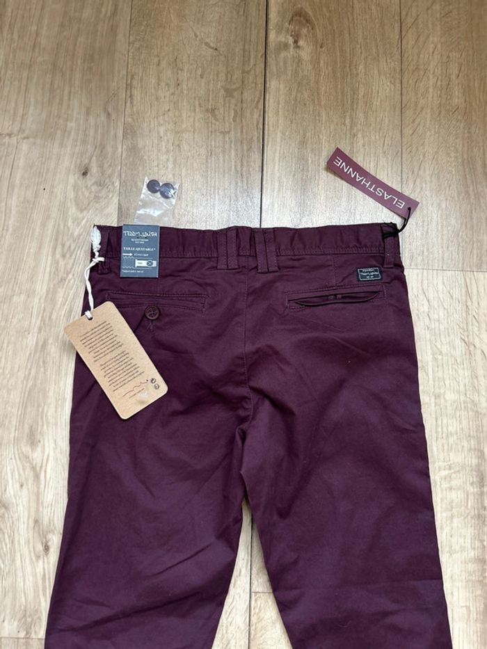 Jeans chino Teddy Smith pourpre 12ans - photo numéro 3