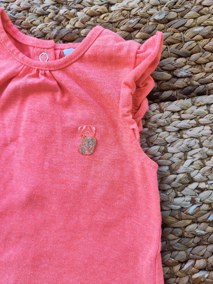 Tee-shirt fille sans manche 9-12mois - photo numéro 2