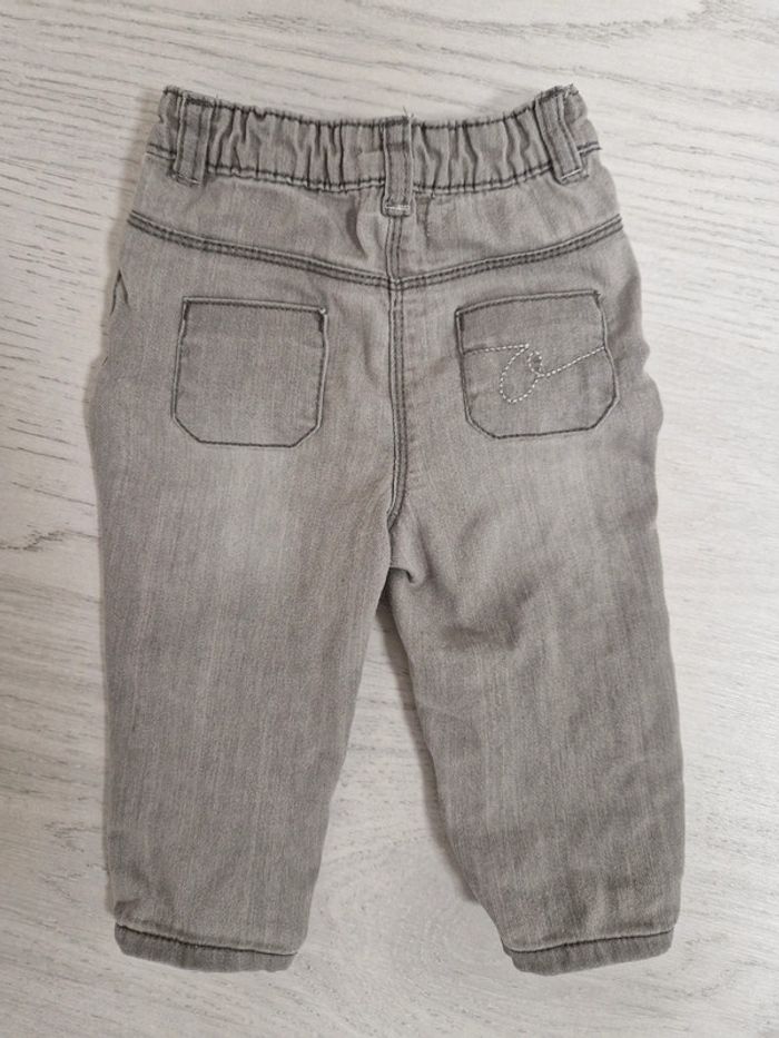 Jean gris fille 12m - photo numéro 2