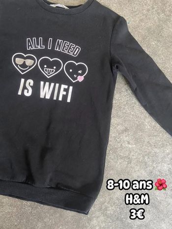 Sweat 🌺 8-10 ans 🌺 H&M