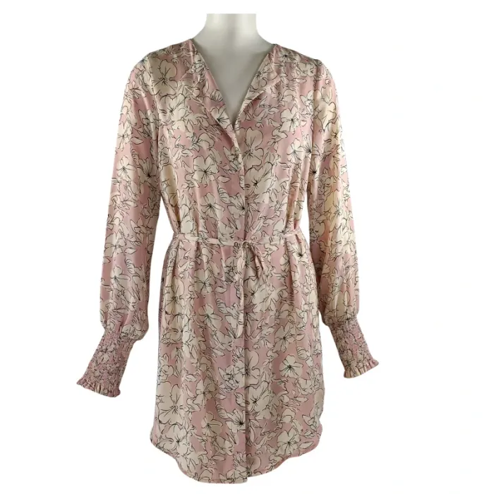 Robe fluide fleurie - Vila - Taille 36  A1116 - photo numéro 2